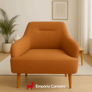 Poltrona Pekin Laranja Claro